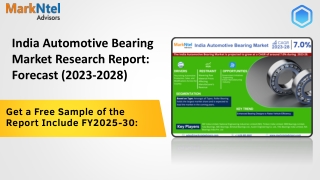 India Automotive Bearing Market Insights: Demand, Share, and Key Players (2023-2
