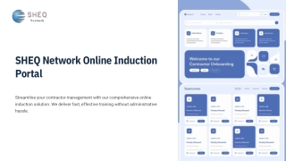 Online Induction Portal and Training Software for Contractors