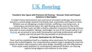UK flooring