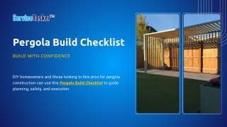 Pergola Build Checklist