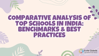comparative analysis of top schools in india