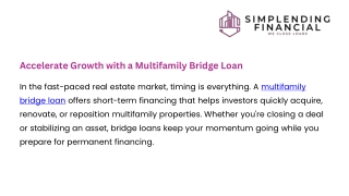 Smart Financing for Growth Your Guide to Multifamily Bridge Loans
