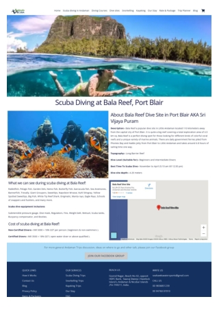 Uncover The Charm of Scuba Diving At Bala Reef, Port Blair