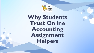 Why Students Trust Online Accounting Assignment Helpers