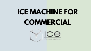 ice machine for commercial