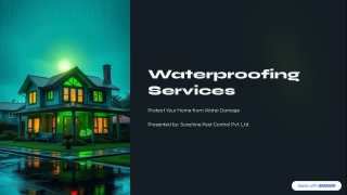 Reliable Waterproofing Services by Sunshine Pest Control Pvt. Ltd.