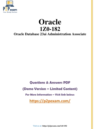 oracle 1z0 182