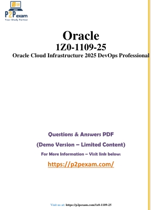oracle 1z0 1109 25