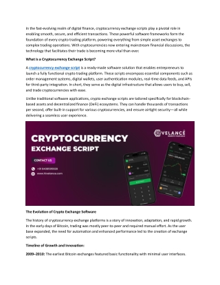 AI Powered Cryptocurrency Exchange Scripts - Everything You Need to Know About