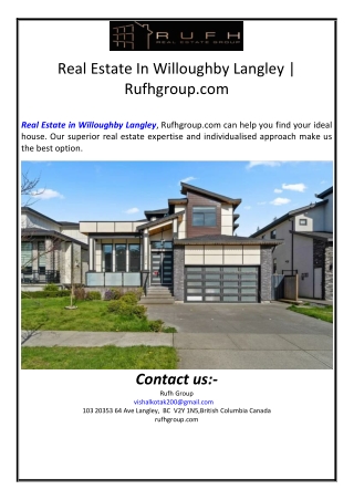 Real Estate In Willoughby Langley | Rufhgroup.com