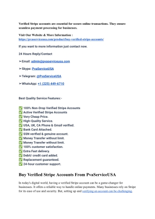 #1 How to Buy Verified Stripe Account: Full StripE's Potential