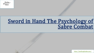 Sword in Hand The Psychology of Sabre Combat