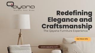 Redefining Elegance  and Craftsmanship The Qayana Furniture Experience