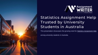 Statistics Assignment Help Trusted by University Students in Australia Trusted by University Students in Australia. Your