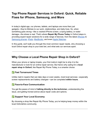 Top Phone Repair Services in Oxford_ Quick, Reliable Fixes for iPhone, Samsung, and More