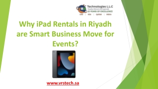 Why iPad Rentals in Riyadh are Smart Business Move for Events?