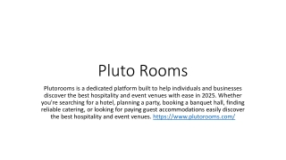pluto rooms