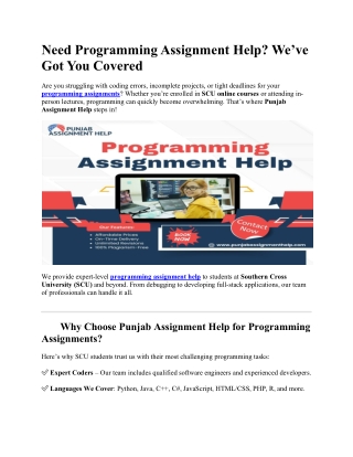 Programming Assignment Help in Australia .Get Your Best Assignment Help .