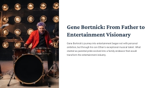 gene bortnick from father to entertainment