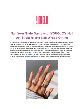 Instant Nails Online Shopping – Hassle-Free, Stylish & Affordable