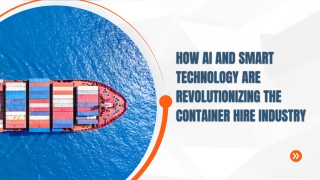 How AI and Smart Technology Are Revolutionizing the Container Hire Industry