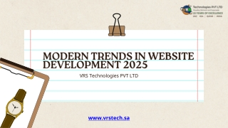 Modern Trends in Website Development 2025