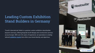 Leading Custom Exhibition Stand Builders in Germany