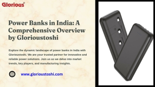 Top Powerbanks Distributor & Dealer in India  Glorious Electronics