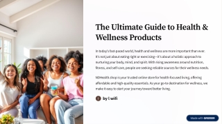 health and wellness productes nd health shop