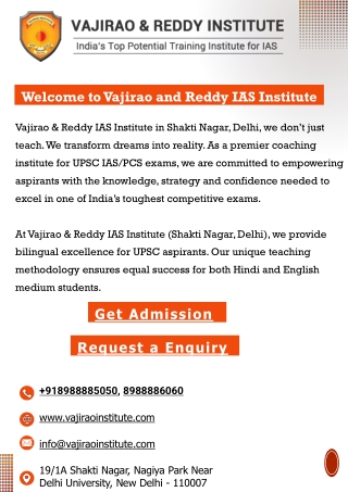 welcome to vajirao and reddy ias institute