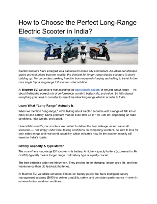 How to Choose the Perfect Long-Range Electric Scooter in India (2)