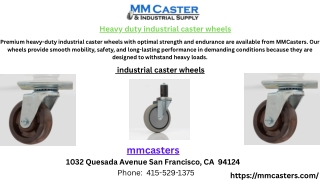 Heavy duty Best industrial caster wheels