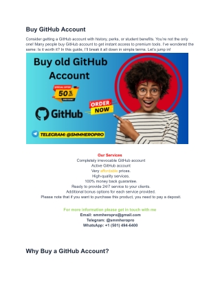 buy github account