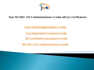start iso 9001 2015 implementations in india with