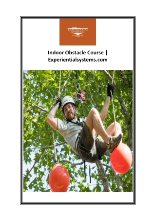 indoor obstacle course experientialsystems com