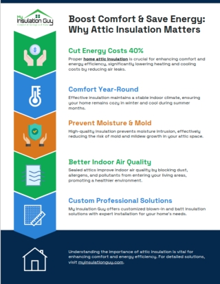 Boost Comfort & Save Energy Why Attic Insulation Matters