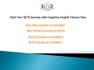 Start Your IELTS Journey with Cognitive English Classes Now