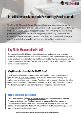 PL-400 Success Blueprint Powered by PassExamHub