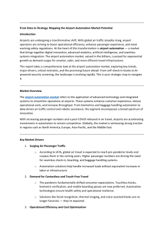 from data to strategy mapping the airport