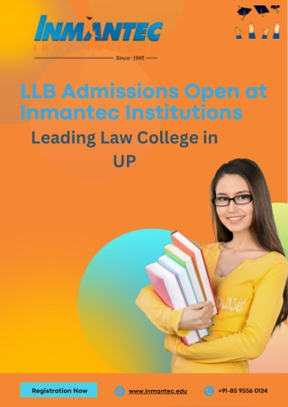 LLB Admissions Open at Inmantec Institutions – Leading Law College in UP
