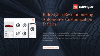 RideStyler: Revolutionizing Automotive Customization & Sales