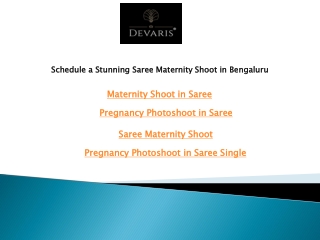 schedule a stunning saree maternity shoot