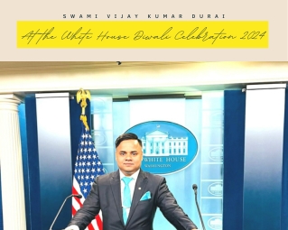 Swami Vijay Kumar Durai at the White House Diwali Celebration 2024