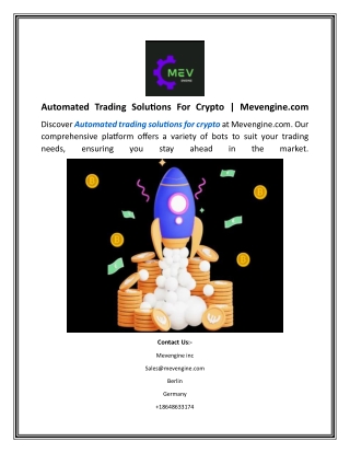 automated trading solutions for crypto mevengine