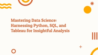 mastering data science harnessing python