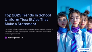 top 2025 trends in school uniform ties styles