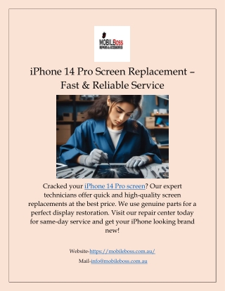 iphone 14 pro screen replacement fast reliable