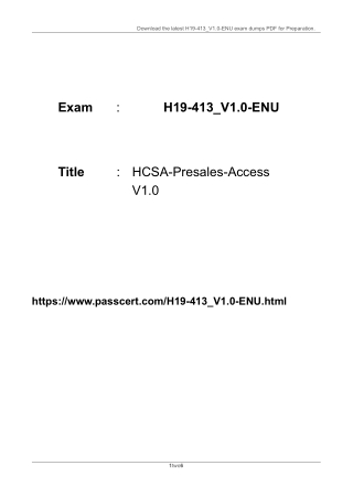 download the latest h19 413 v1 0 enu exam dumps