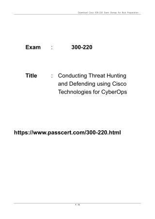 download cisco 300 220 exam dumps for best