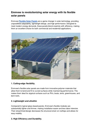 emmvee is revolutionizing solar energy with
